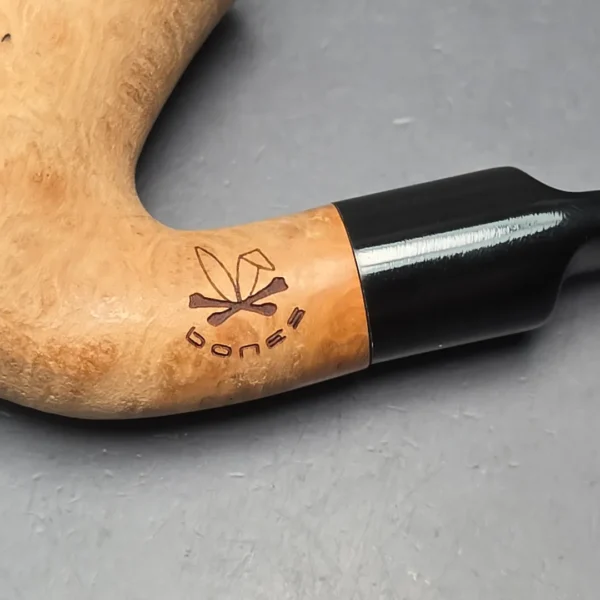 Morgan Bones Sandblasted Calabash (Unsmoked Estate) - Image 11