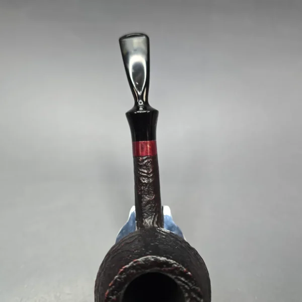Johs Large Sandblasted Brandy Estate Briar Pipe, Unsmoked - Image 7