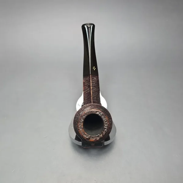 Sasieni Family Era (c.1946-50) Four Dot Brooklands Rusticated Bulldog Estate Briar Pipe, English Estates - Image 9