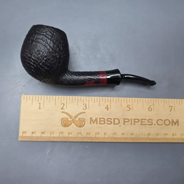 Johs Large Sandblasted Brandy Estate Briar Pipe, Unsmoked - Image 11