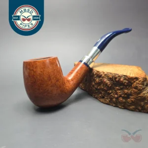 Savinelli Eleganza 606 KS Smooth Bent Billiard Estate Briar Pipe, Italian Estates, 6mm