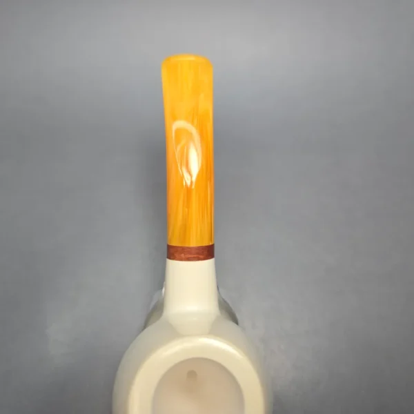 MBSD Meerschaum Deluxe World Cup 2026 Carved Brandy Block Meerschaum Pipe, Briar-Mortise, New - Image 9