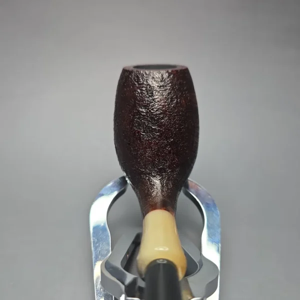 MBSD Briars Modern Masters 3 Sandblasted Tulip w/ Faux Horn Handmade Briar Pipe, New - Image 5
