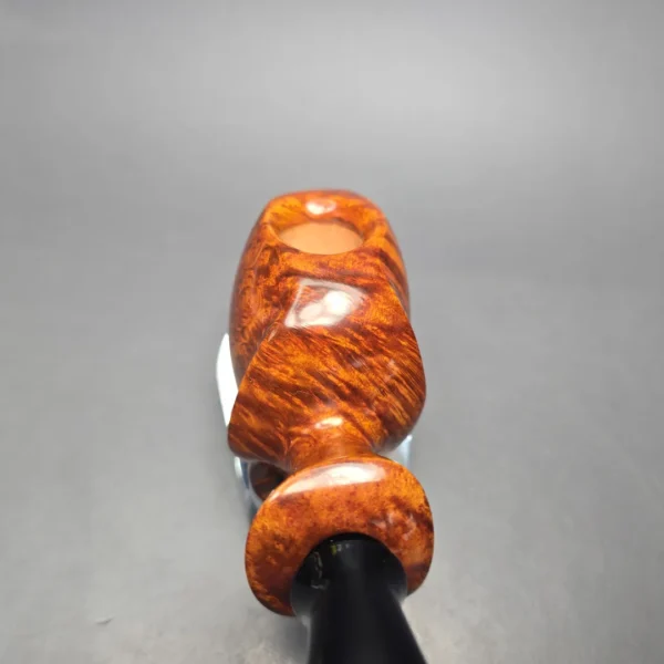 Peter Toth Smooth Asymmetric Blowfish Handmade Briar Pipe, New - Image 6