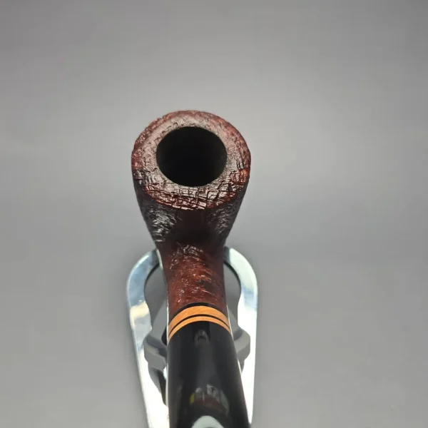 Chacom Erica 1205 Sandblasted Bent Billiard Estate Briar Pipe, Unsmoked - Image 7