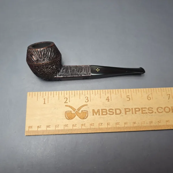 Sasieni Family Era (c.1946-50) Four Dot Brooklands Rusticated Bulldog Estate Briar Pipe, English Estates - Image 12
