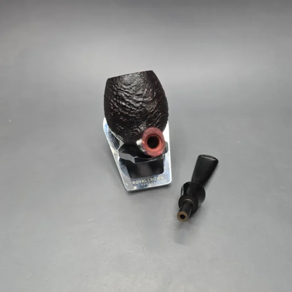 Johs Large Sandblasted Brandy Estate Briar Pipe, Unsmoked - Image 13