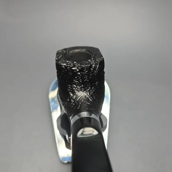 Morgan BlackJack 31 Sandblasted Panel Horn Briar Pipe, Unsmoked - Image 6