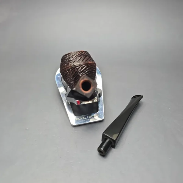 Sasieni Family Era (c.1946-50) Four Dot Brooklands Rusticated Bulldog Estate Briar Pipe, English Estates - Image 14