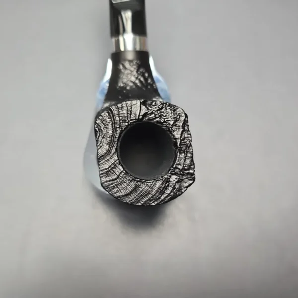 Morgan BlackJack 31 Sandblasted Panel Horn Briar Pipe, Unsmoked - Image 7