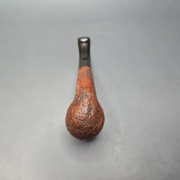 Sasieni Family Era (c.1960-79) Four Dot Ruff Root Viscount Lascelles S Sandblasted Bent Billiard Estate Briar Pipe, English Estates - Image 9