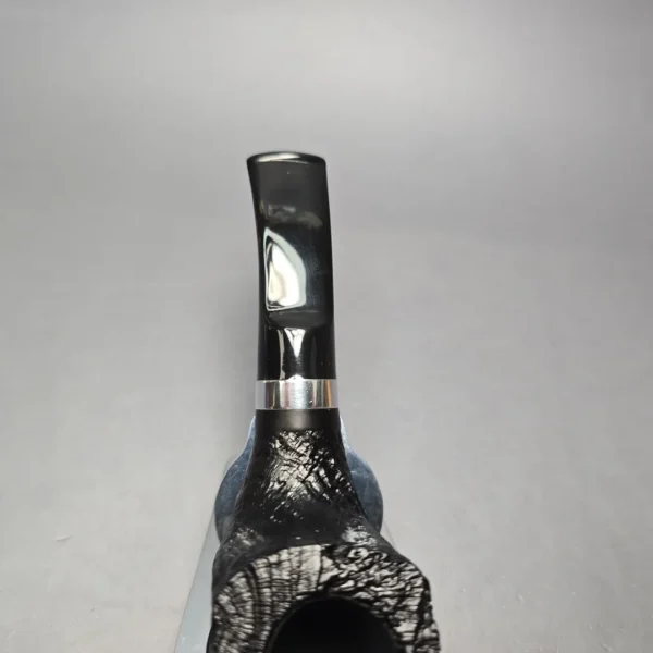 Morgan BlackJack 31 Sandblasted Panel Horn Briar Pipe, Unsmoked - Image 8