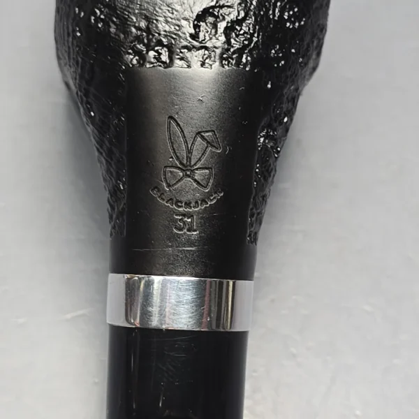 Morgan BlackJack 31 Sandblasted Panel Horn Briar Pipe, Unsmoked - Image 11