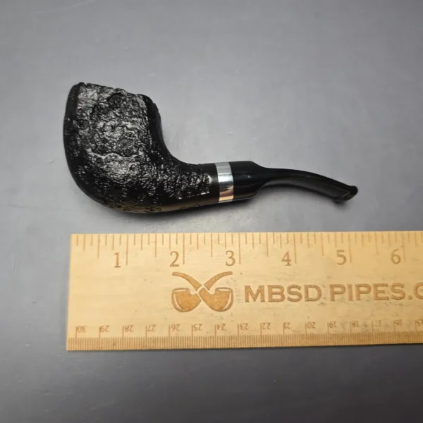 Morgan BlackJack 31 Sandblasted Panel Horn Briar Pipe, Unsmoked - Image 12