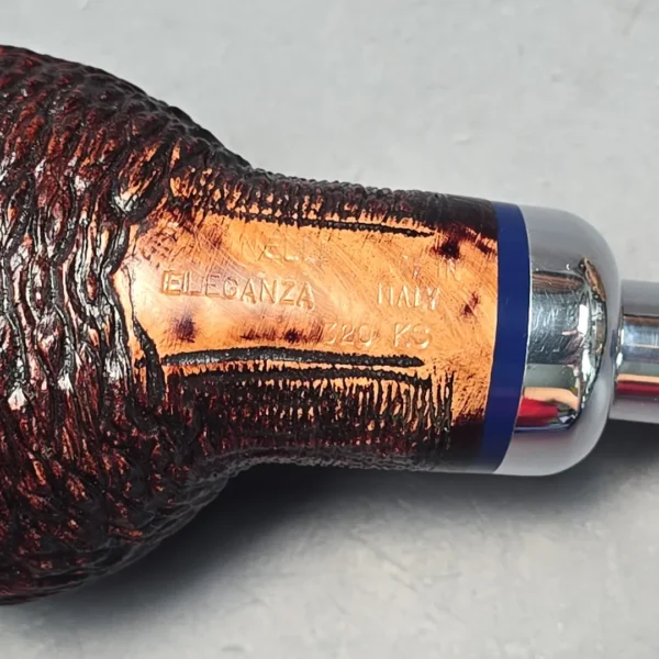 Savinelli Eleganza 320 KS Rusticated Author Estate Briar Pipe, Italian Estates, 6mm - Image 11