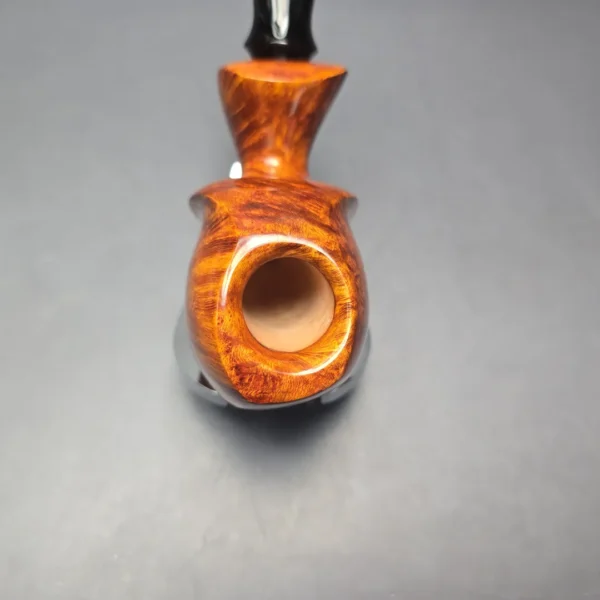 Peter Toth Smooth Asymmetric Blowfish Handmade Briar Pipe, New - Image 7