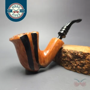 Nording Spiral Smooth Natural Estate Briar Pipe, Unsmoked