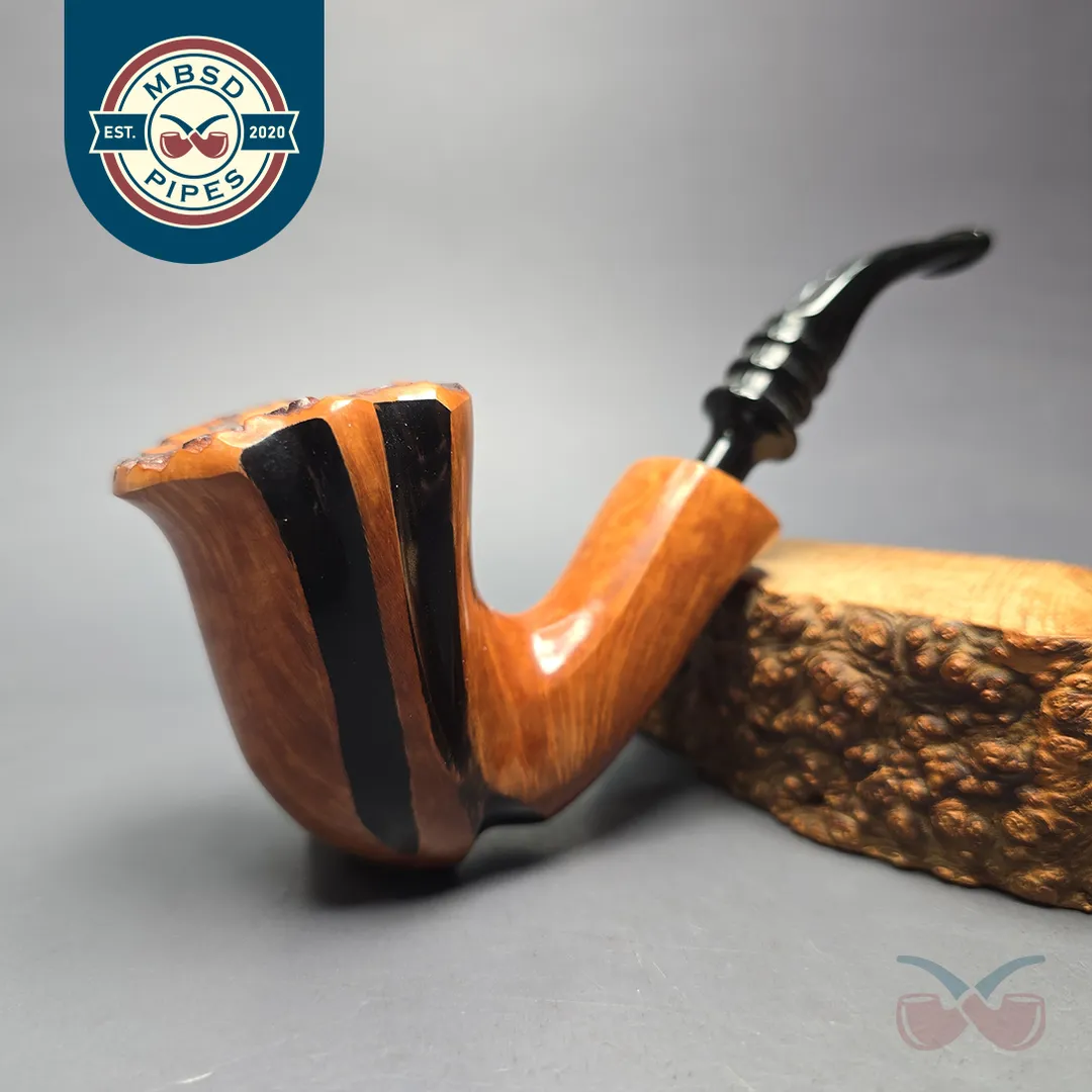 Nording Spiral Smooth Natural Estate Briar Pipe, Unsmoked