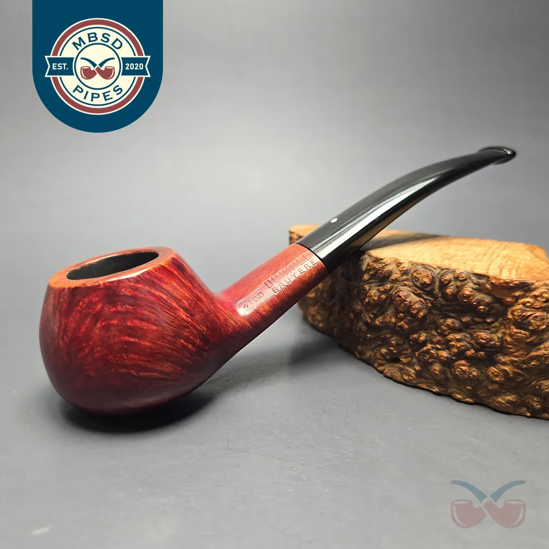 Dunhill 1977 Bruyere 410D Smooth Diplomat Estate Briar Pipe, English Estates
