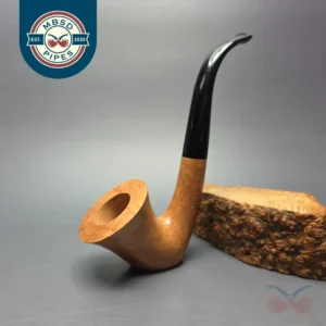 Ed Burak Connoisseur Smooth Bell Calabash Sitter Estate Briar Pipe, Unsmoked