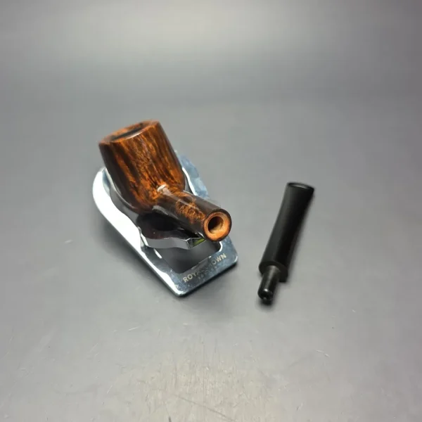 Walt Cannoy Cardinal House Langford Smooth Contrast Billiard Handmade Briar Pipe, New - Image 12