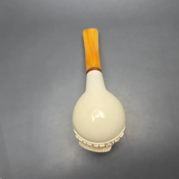 MBSD Meerschaum Deluxe World Cup 2026 Carved Brandy Block Meerschaum Pipe, Briar-Mortise, New - Image 11