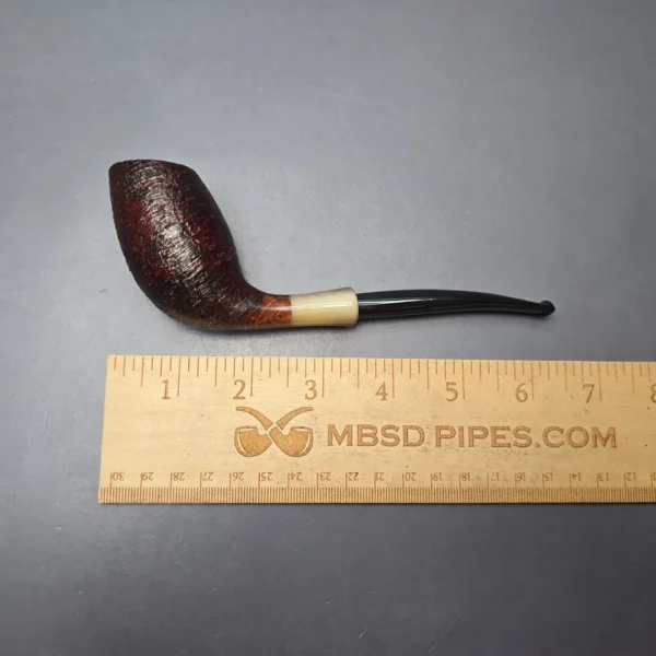 MBSD Briars Modern Masters 3 Sandblasted Tulip w/ Faux Horn Handmade Briar Pipe, New - Image 13