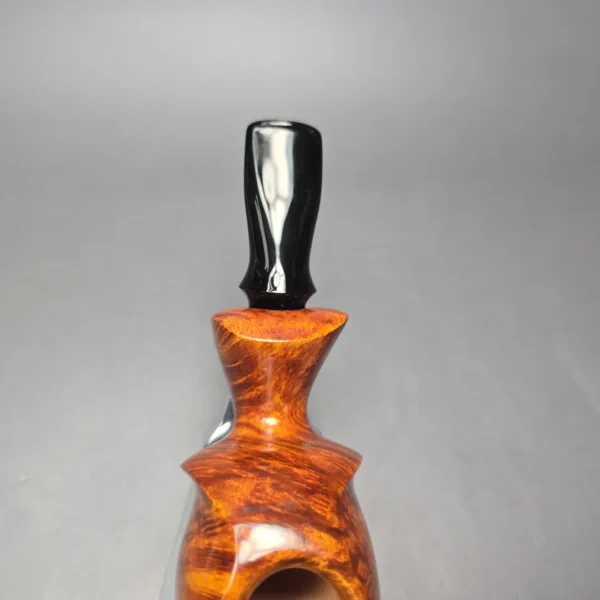 Peter Toth Smooth Asymmetric Blowfish Handmade Briar Pipe, New - Image 8