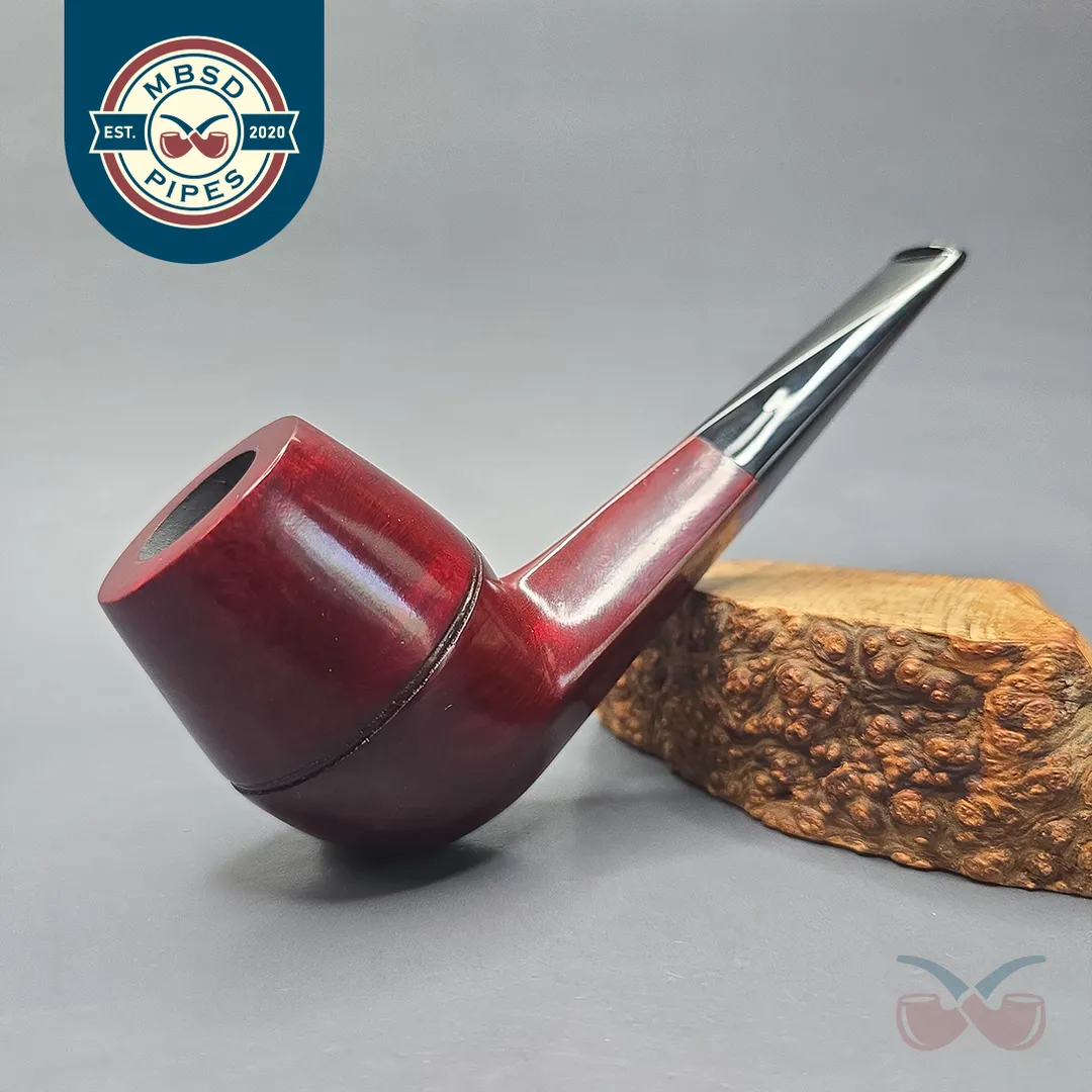 Castello Trademark GG Smooth Bulldog Estate Briar Pipe, Italian Estates