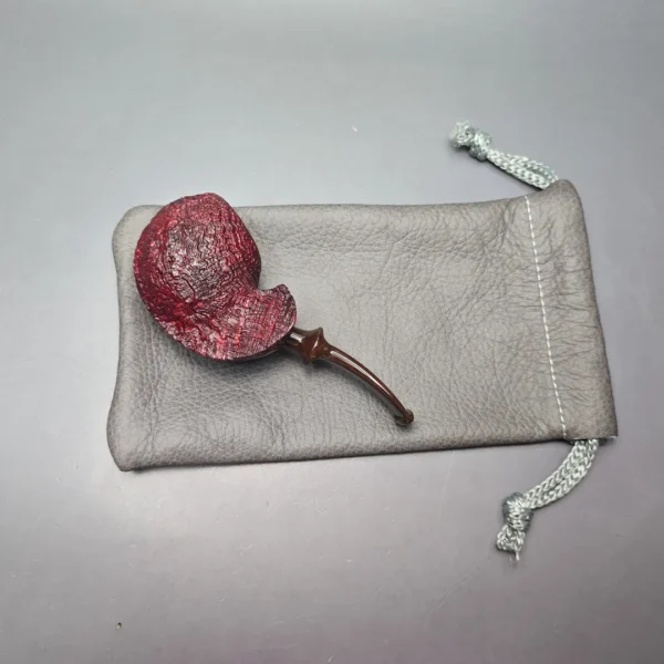 Buckeye Hand Made Contrast Sandblasted Fugu Briar Pipe, New - Image 13
