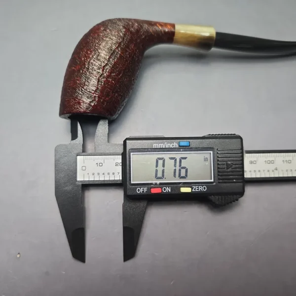 MBSD Briars Modern Masters 3 Sandblasted Tulip w/ Faux Horn Handmade Briar Pipe, New - Image 14