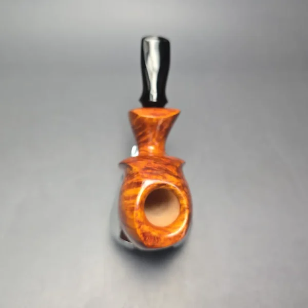 Peter Toth Smooth Asymmetric Blowfish Handmade Briar Pipe, New - Image 9