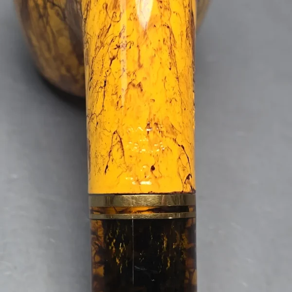 Chacom Atlas Yellow 42 Smooth Bent Billiard Estate Briar Pipe, Unsmoked - Image 12