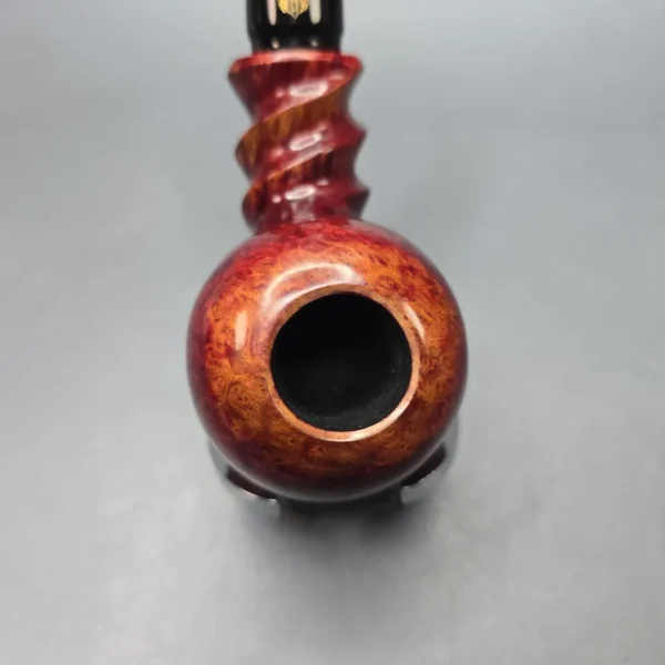 Winslow Crown Viking Smooth Spiral Apple Estate Briar Pipe, Unsmoked - Image 7