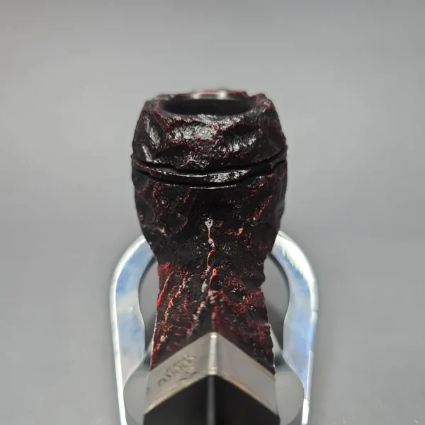 Peterson Cobble 150 Rusticated & Sandblasted Bulldog w/ Silver Briar Pipe, New - Image 10