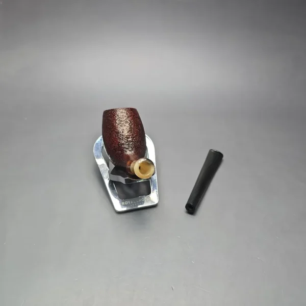 MBSD Briars Modern Masters 3 Sandblasted Tulip w/ Faux Horn Handmade Briar Pipe, New - Image 15