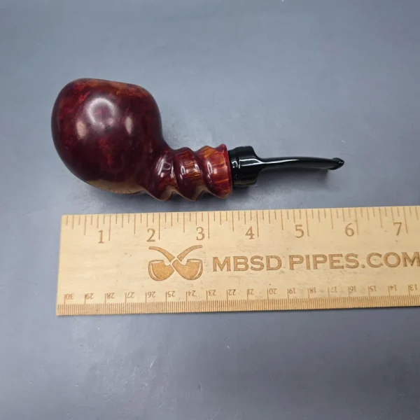Winslow Crown Viking Smooth Spiral Apple Estate Briar Pipe, Unsmoked - Image 12