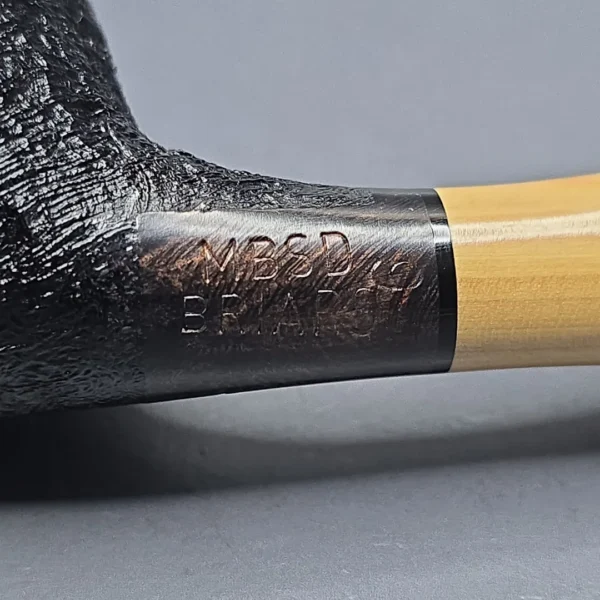 MBSD Briars Modern Masters 3 Sandblasted Tulip w/ Boxwood Handmade Briar Pipe, New - Image 13