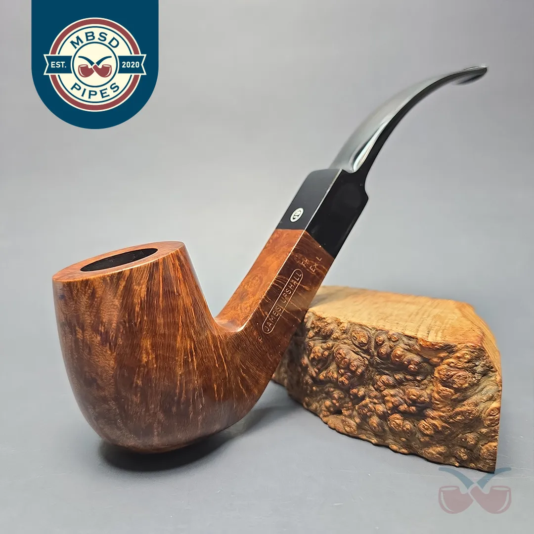 James Upshall P Grade EXL Smooth Panel Shank Bent Billiard (Unsmoked Estate)