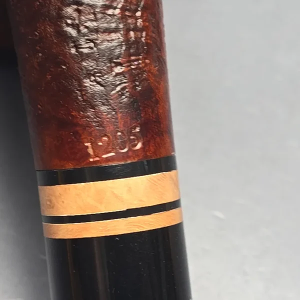 Chacom Erica 1205 Sandblasted Bent Billiard Estate Briar Pipe, Unsmoked - Image 12