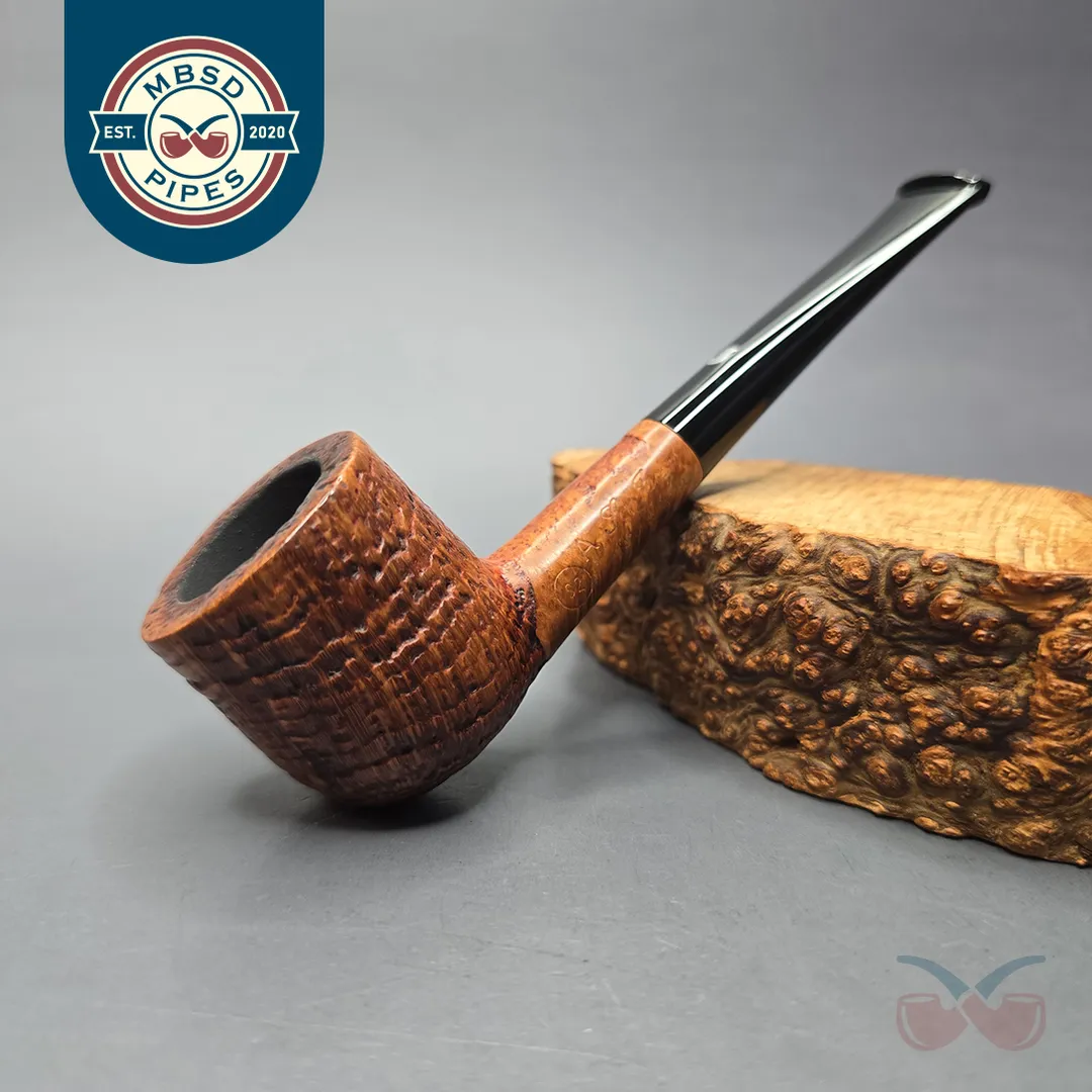 Ser Jacopo Jucunda S2 A Sandblasted Pot Estate Briar Pipe, Italian Estates