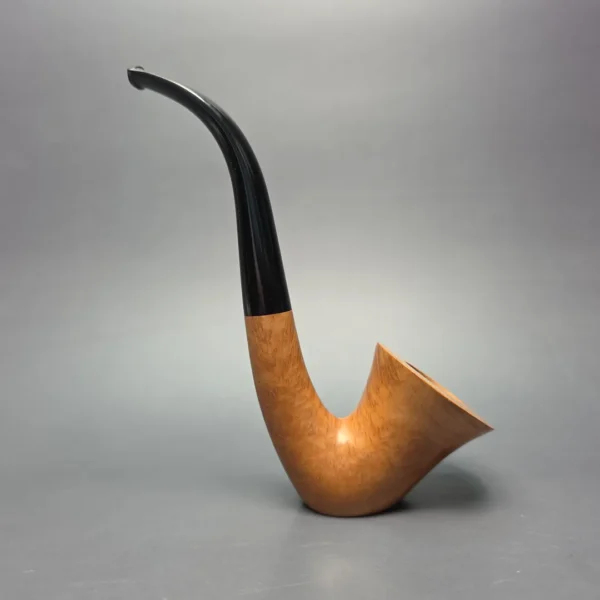 Ed Burak Connoisseur Smooth Bell Calabash Sitter Estate Briar Pipe, Unsmoked - Image 5