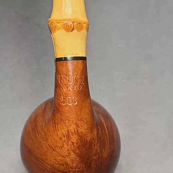 Tsuge Tokyo 503 Smooth Egg w/ Bamboo Estate Briar Pipe, Unsmoked - Image 9