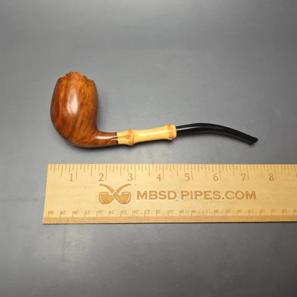 Tsuge Tokyo 503 Smooth Egg w/ Bamboo Estate Briar Pipe, Unsmoked - Image 10
