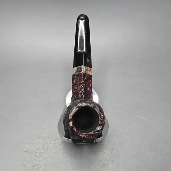 Peterson Cobble 150 Rusticated & Sandblasted Bulldog w/ Silver Briar Pipe, New - Image 7