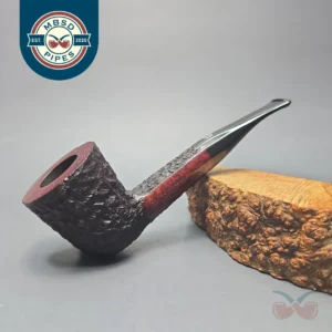 James Upshall Bark Group 6 Partially Rusticated Zulu Dublin Estate Briar Pipe, Unsmoked