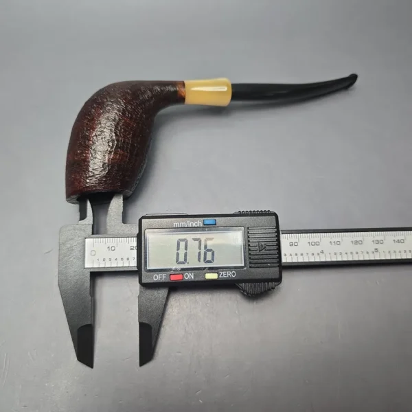 MBSD Briars Modern Masters 3 Sandblasted Tulip w/ Faux Horn Handmade Briar Pipe, New - Image 13
