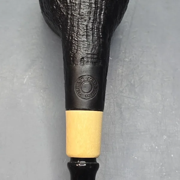 MBSD Briars by Piero Vitale Vintage Sandblasted Billiard w/ Boxwood, Briar Pipe, New - Image 10