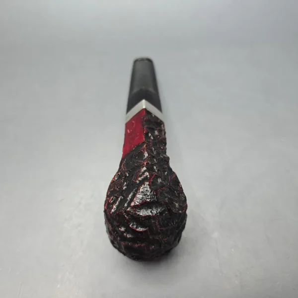 Peterson Cobble 150 Rusticated & Sandblasted Bulldog w/ Silver Briar Pipe, New - Image 5