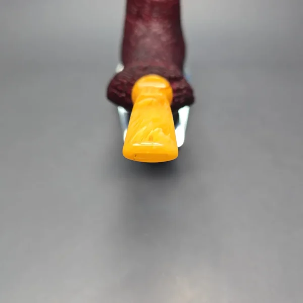 Buckeye Hand Made XL Sandblasted Volcano Strawberry Briar Pipe, New - Image 5
